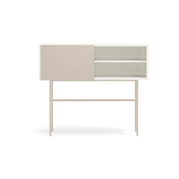 Konsolinis staliukas smėlio spalvos/kreminės spalvos 35x110 cm Nube – Teulat-image-4
