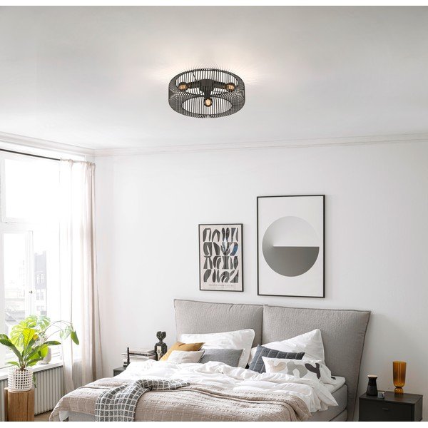 Lubinis šviestuvas juodos spalvos Cage – Fischer & Honsel-image-1