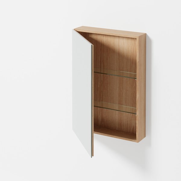 Ąžuolinė sieninė vonios spintelė Wireworks Slimfit-image-1