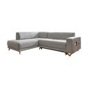 Šviesiai pilkos spalvos sulankstoma/su sandėliavimo vieta kampinė sofa (su kairiuoju kampu/„L“ formos) Classy Sophie – Miuform