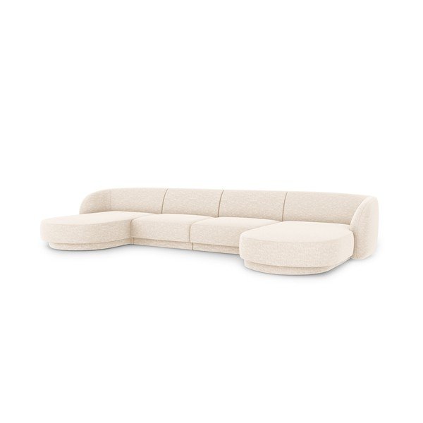 Kreminė kampinė sofa Miley - Micadoni Home-image-3