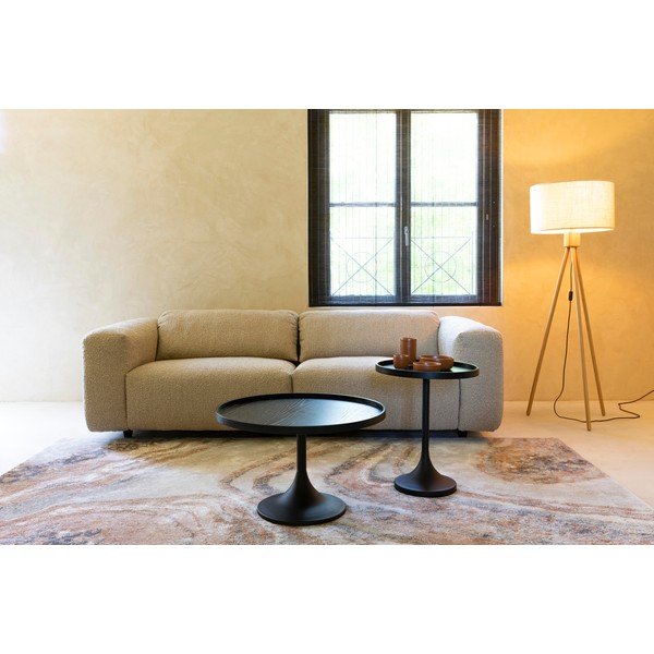 Juodos spalvos apvalios formos kavos staliukas ø 69 cm Jason – Zuiver-image-3