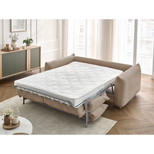 Sulankstoma sofa smėlio spalvos 214 cm Ernest – Bobochic Paris-image-1