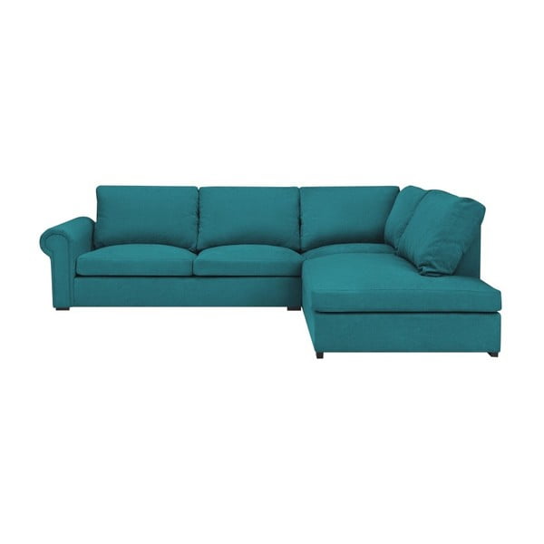 Turkio spalvos kampinė sofa "Windsor & Co Sofas Hermes", dešinysis kampas