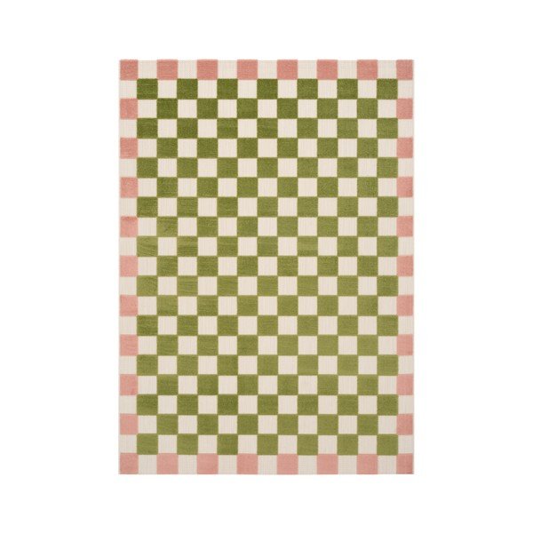 Žalios spalvos/rožinės spalvos lauko ir vidaus kilimas 200x290 cm Enja – Jotex