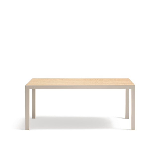 Valgomojo stalas su ąžuolo masyvo stalviršiu 75x180 cm Alma – Teulat