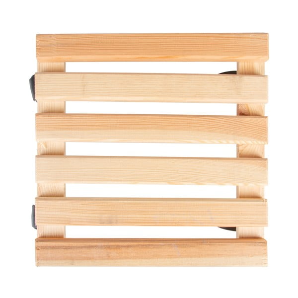 Iš medžio mobilus stovas gėlių vazonui (aukštis 8 cm) Indoor & Outdoor – Esschert Design-image-3