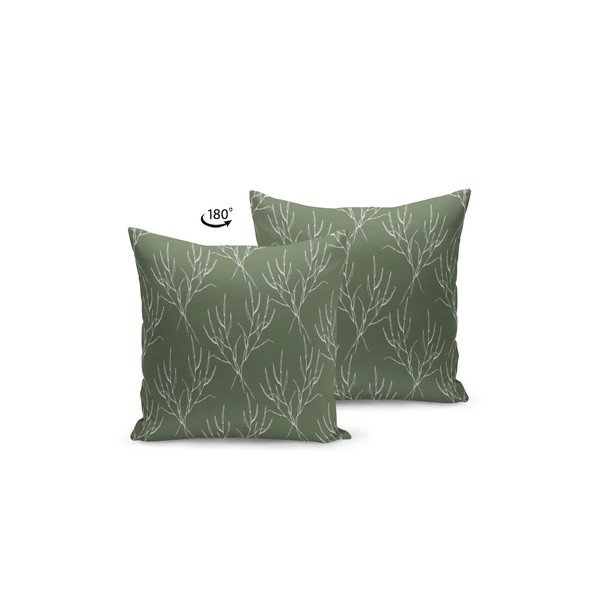Pagalvė su užpildu Kate Louise Dark Green Nature, 43 x 43 cm-image-1