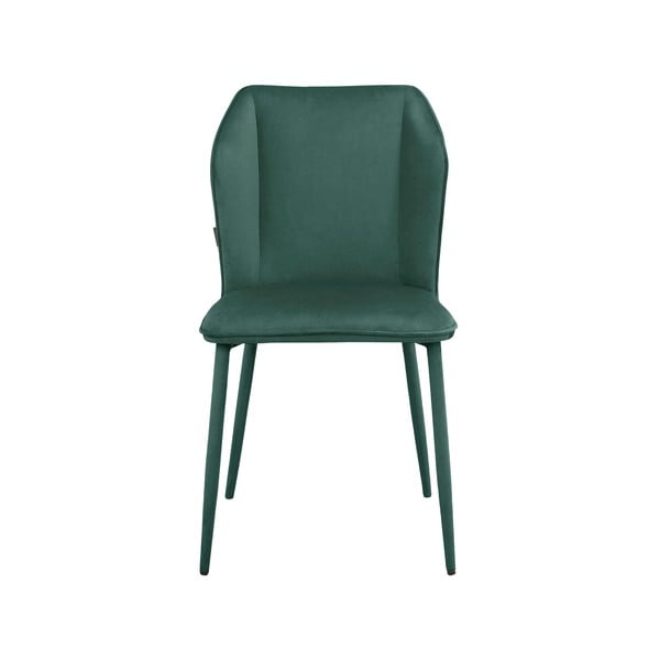 Iš aksomo valgomojo kėdės žalios spalvos 2 vnt. Wilma – Støraa-image-2