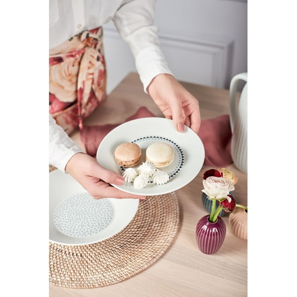 Baltas pintas kilimėlis Tiseco Home Studio, ⌀ 36 cm-image-1