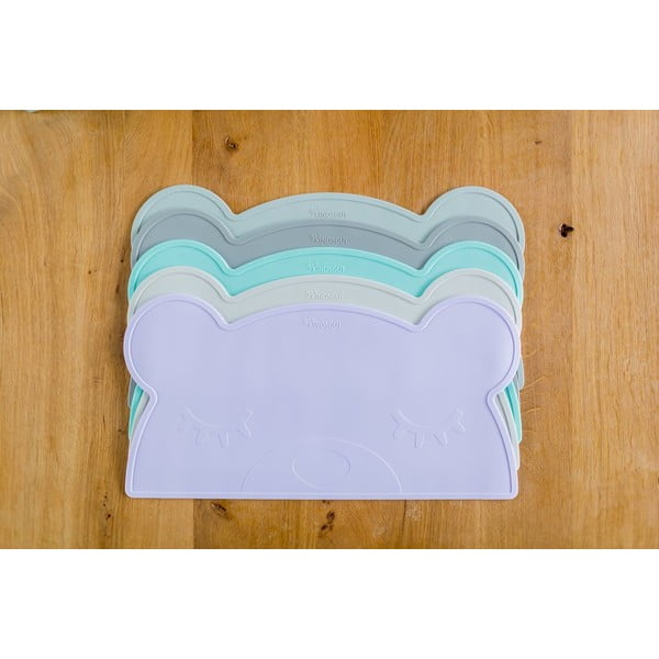 Turkio spalvos silikoninis padėkliukas Kindsgut Bear, 48 x 25 cm-image-4