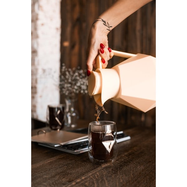 Krémová termoska Vialli Design Geo, 1 l-image-1