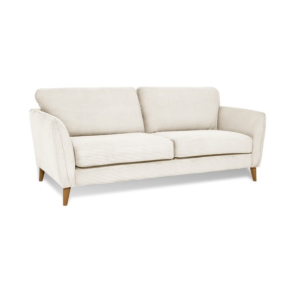 Iš kordinio velveto sofa baltos spalvos 206 cm Paris – Scandic-image-2