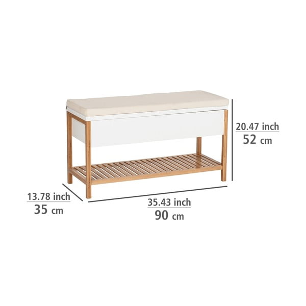 Bambukinė dėžė batams Wenko Finja-image-4