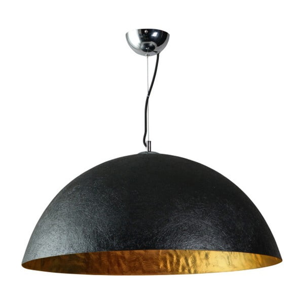Juodos ir aukso spalvos lubinis šviestuvas ETH Mezzo Tondo, ⌀ 70 cm