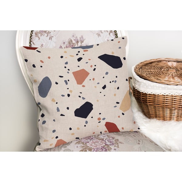 Dekoratyvinis pagalvės užvalkalas 43x43 cm Cracked Terrazzo – Mila Home-image-3