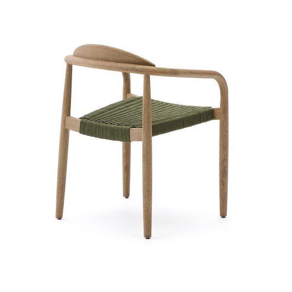 Žalios spalvos/natūralios spalvos medžio masyvo valgomojo kėdė Nina – Kave Home-image-4