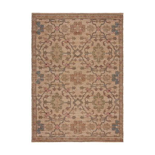 Rankų darbo iš džiuto mišinio kilimas natūralios spalvos 120x170 cm Celine Jute Global – Flair Rugs