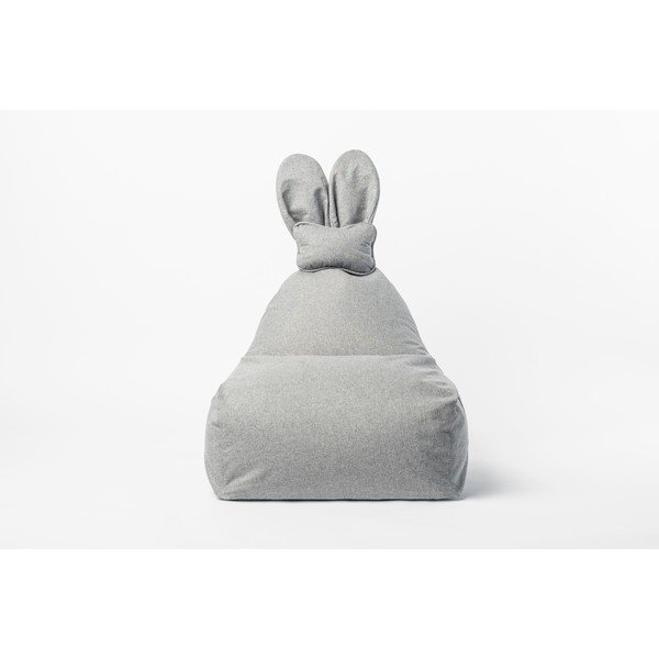 Šviesiai pilkas vaikiškas sėdmaišis The Brooklyn Kids Funny Bunny-image-1