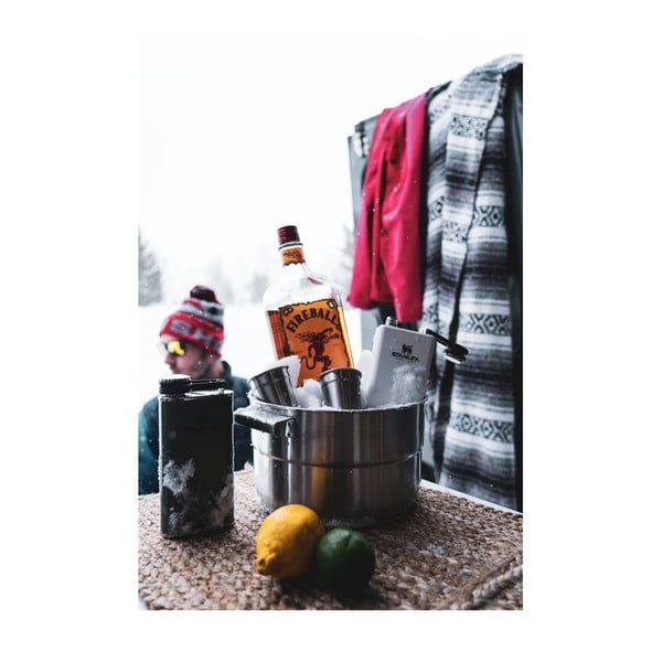 Juodos spalvos iš nerūdijančio plieno gertuvė 230 ml Easy-Fill Wide Mouth Flask Black – Stanley-image-1