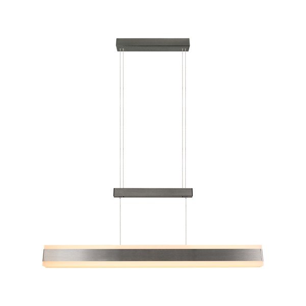 Matinės sidabrinės spalvos kabantis šviestuvas LED su metaliniu gaubtu Arcola – Trio