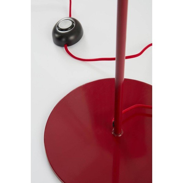 Raudonos spalvos/baltos spalvos iš tekstilės pastatomas šviestuvas su pritemdymo funkcija (aukštis 148 cm) Juliet – Jotex-image-3