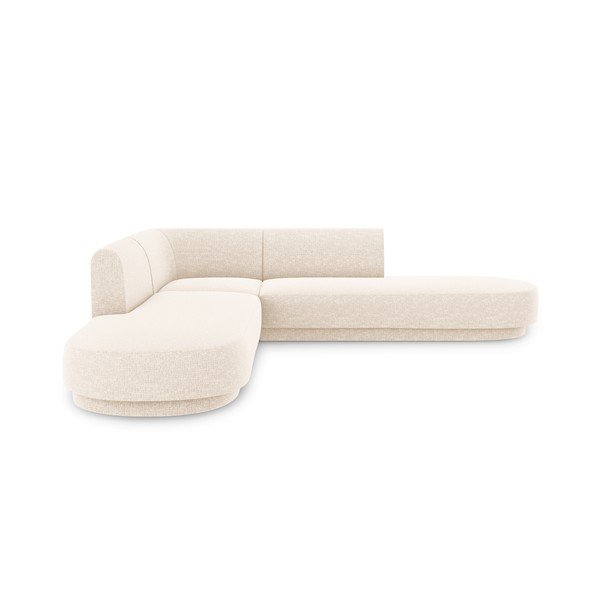 Kreminė kampinė sofa Miley - Micadoni Home-image-3