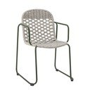 Pilkos spalvos metalinė sodo kėdė Calana – Bloomingville