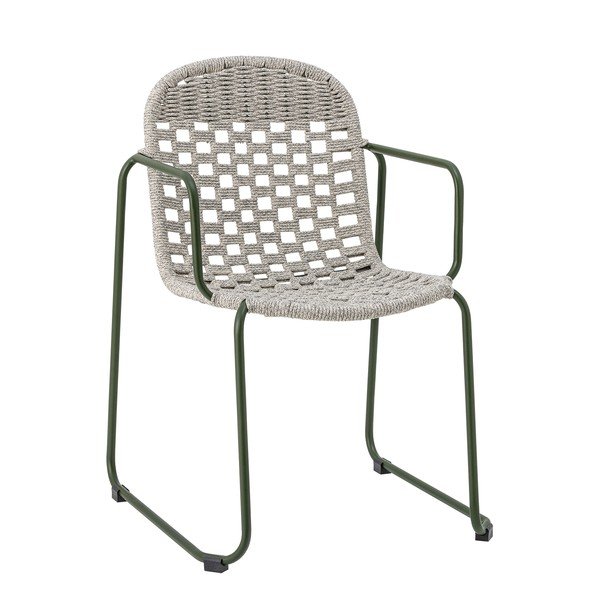 Pilkos spalvos metalinė sodo kėdė Calana – Bloomingville