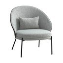 Krėslas šviesiai pilkos spalvos Canelas – House Nordic