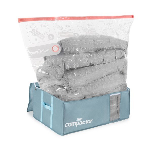 Vakuuminė iš plastiko spintos daiktadėžė 65x45x27 cm Blue Edition – Compactor-image-4