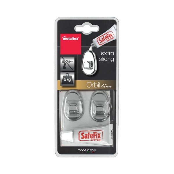 2 kabliukų ir klijų rinkinys Metaltex-image-2