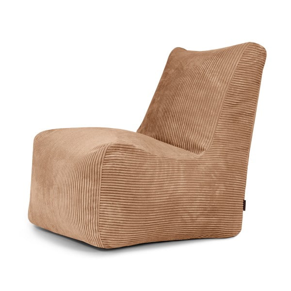 Rudos spalvos iš kordinio velveto sėdmaišis Seat Lounge – SLOWDOWN