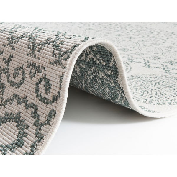 Žalias ir baltas lauko kilimas Ragami Circle, 200 x 290 cm-image-1