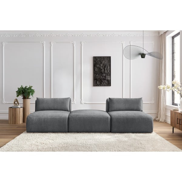Pilka sofa 283 cm Jeanne - Bobochic Paris-image-1