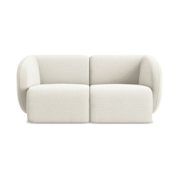 Smėlio spalvos sofa iš velveto 174 cm Lani – Makamii