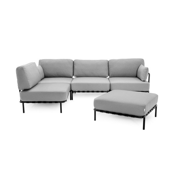 Sodo modulinė sofa šviesiai pilkos spalvos 234 cm Salve – Sit Sit-image-2