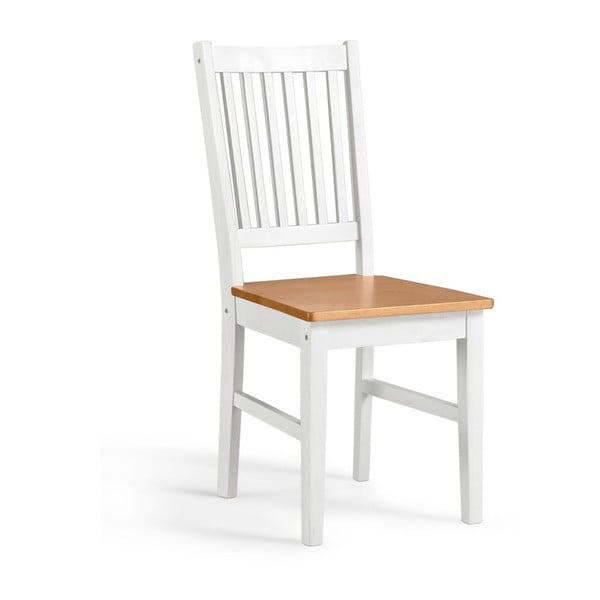 2 baltos spalvos pušies masyvo kėdžių rinkinys "Støraa Daisy