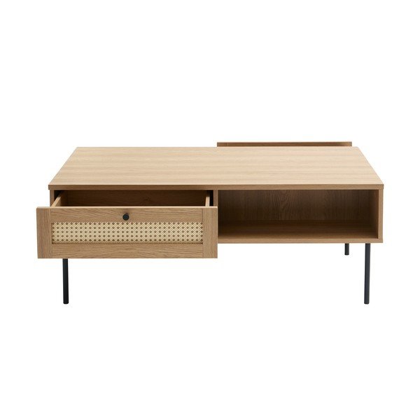 Kavos staliukas natūralios spalvos 60x110 cm Pensacola – Unique Furniture-image-2