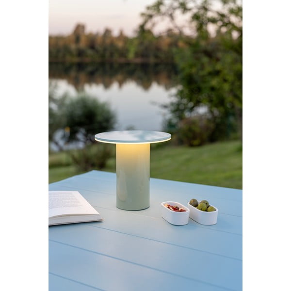 Stalinis šviestuvas mėtų spalvos LED su pritemdymo funkcija (aukštis 18 cm) Fungo – Remember-image-1