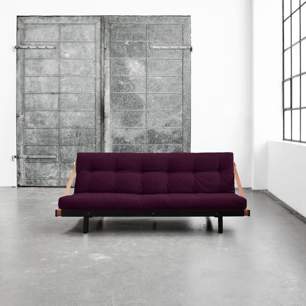 Kintama sofa "Karup Jump" Juoda / violetinė slyva