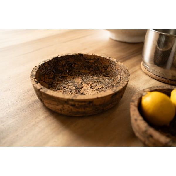 Mažas dubuo natūralios spalvos iš kamštinio pluošto  112,5 ml Querco – ZicZac-image-1