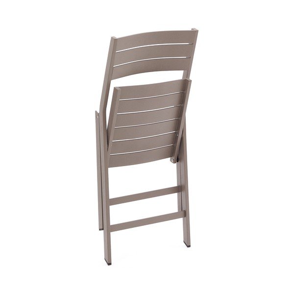 Metalinė sodo kėdė šviesiai rudos spalvos Torreta – Kave Home-image-3