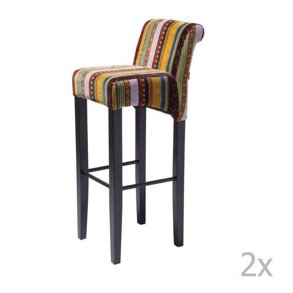2 baro kėdžių su buko medžio pagrindu rinkinys Kare Design British