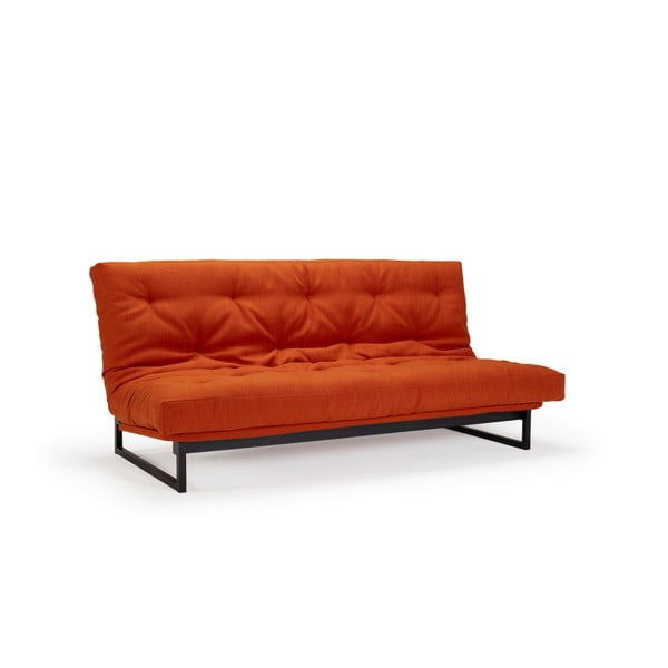 Raudona sofa-lova Innovation Fraction Elegant Elegance Paprika, 97 x 200 cm