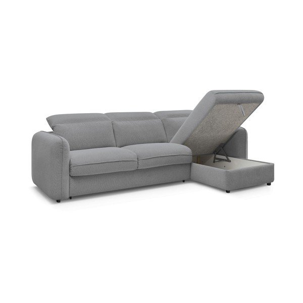 Pilkos spalvos kampinė sofa Achille – Bobochic Paris-image-4
