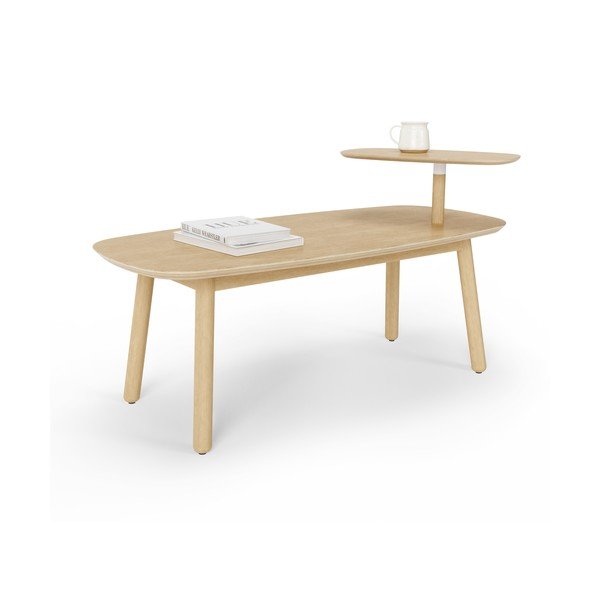 Kavos staliukas iš bukmedžio medienos natūralios spalvos 56x120 cm Swivo – Umbra-image-3