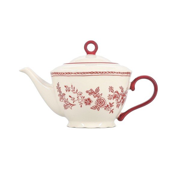 Bordo spalvos/dramblio kaulo spalvos iš porceliano arbatinukas 920 ml Cyril – S|P Collection