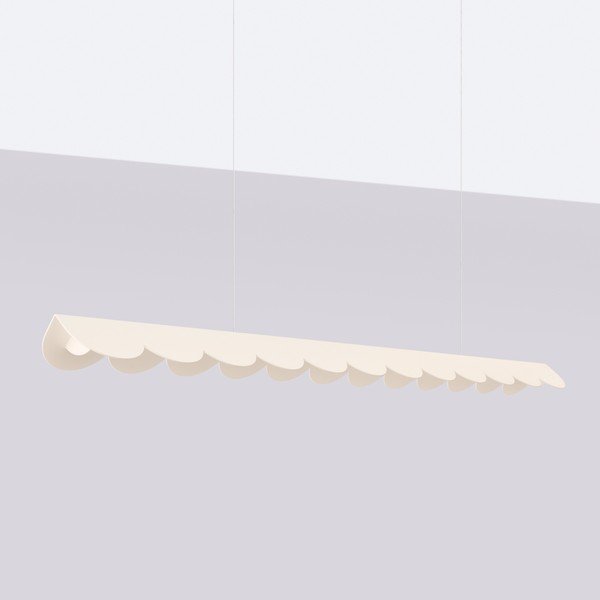 Smėlio spalvos iš aliuminio kabantis šviestuvas LED BISCUIT – Thoro-image-4