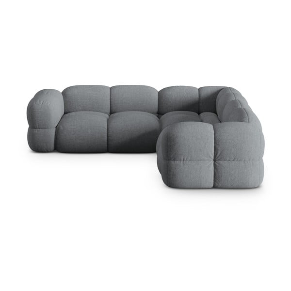 Pilkos spalvos kampinė sofa Loretto – Cosmopolitan Design